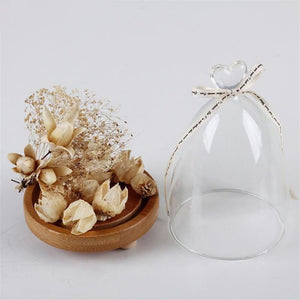 Transparent Landscape Small Vase for Home Office