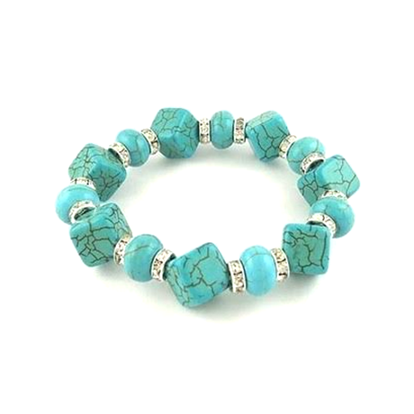 Turquoise Bracelet with Australian Crystals