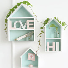 Load image into Gallery viewer, Mint Green House Shape Storage Board