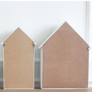 Mint Green House Shape Storage Board