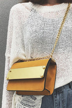 Load image into Gallery viewer, Chic Casual Dull Polish Rectangle Color Block Chain One Shoulder Bag