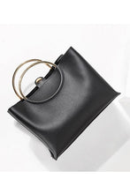 Load image into Gallery viewer, Fashion Plain Mental Round Handle One Shoulder Hand Bag