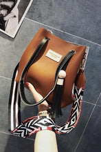 Load image into Gallery viewer, Fashion Simple Color Block Fringe One Shoulder Hand Bag