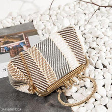 Load image into Gallery viewer, Fashion Elegant Strip Shell Shape Chain One Shoulder Hand Bag