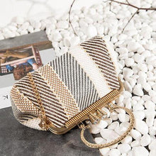 Load image into Gallery viewer, Fashion Elegant Strip Shell Shape Chain One Shoulder Hand Bag