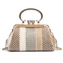 Load image into Gallery viewer, Fashion Elegant Strip Shell Shape Chain One Shoulder Hand Bag