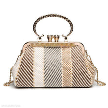 Load image into Gallery viewer, Fashion Elegant Strip Shell Shape Chain One Shoulder Hand Bag