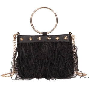 Casual Fashion Elegant Fringe Rectangle One Shoulder Hand Bag