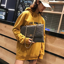 Load image into Gallery viewer, Fashion Business Formal Leather Rectangle Rhombus Chain One Shoulder Bag