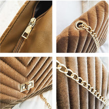 Load image into Gallery viewer, Fashion Casual Suede Rectangle Chain One Shoulder Bag