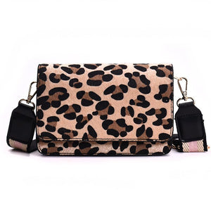 Elegant Casual Stylish Rectangle Leopard Print One Shoulder Small Bag