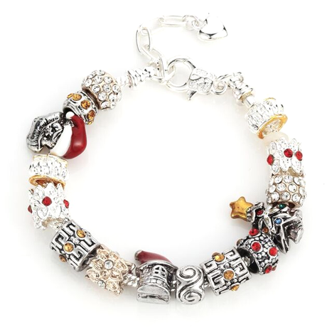 Jolly Santa Charms Bracelet