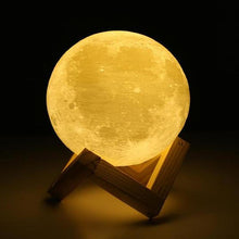Load image into Gallery viewer, Rechargeable 3D Moon Lamp