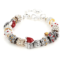 Load image into Gallery viewer, Jolly Santa Charms Bracelet