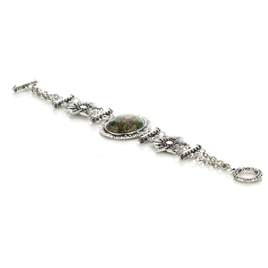 Green Mosaic Natural Stone Bracelet