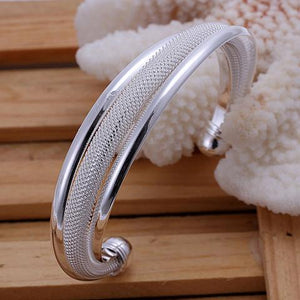 925 Silver Dreamlike Bangle Bracelet