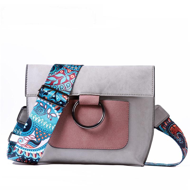 Fashion Women bag with Colorful strap