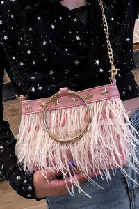 Casual Fashion Elegant Fringe Rectangle One Shoulder Hand Bag