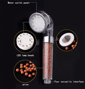 Led Shower Head Pressurized Water