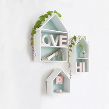 Load image into Gallery viewer, Mint Green House Shape Storage Board