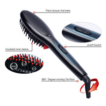 Load image into Gallery viewer, Fast Hair Straightener hair Electric brush