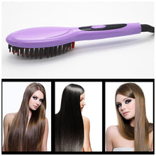 Load image into Gallery viewer, Fast Hair Straightener hair Electric brush