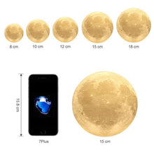 Load image into Gallery viewer, Rechargeable 3D Moon Lamp