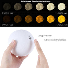 Load image into Gallery viewer, Rechargeable 3D Moon Lamp