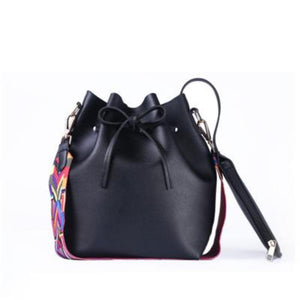 Women bag with Colorful Strap Bucket