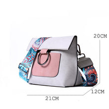Load image into Gallery viewer, Fashion Women bag with Colorful strap