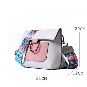Fashion Women bag with Colorful strap