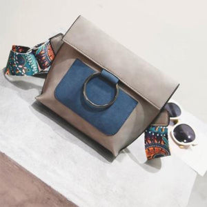 Fashion Women bag with Colorful strap