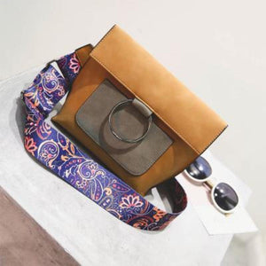 Fashion Women bag with Colorful strap