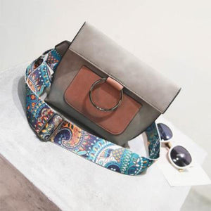 Fashion Women bag with Colorful strap