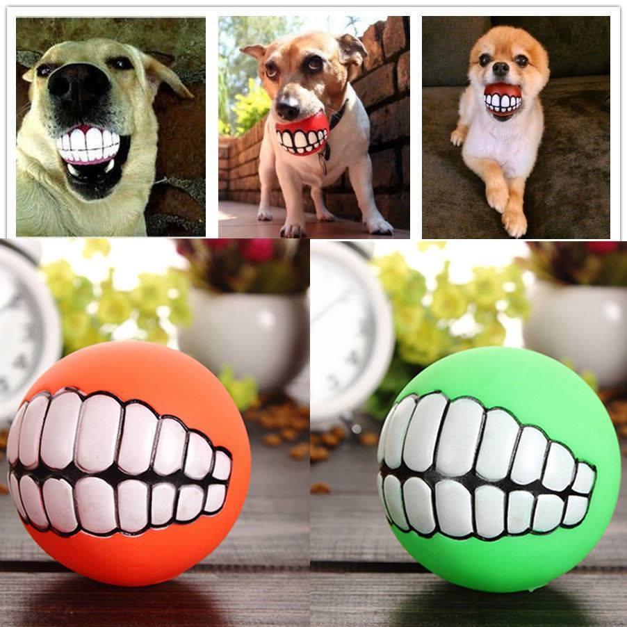 Funny Dog Teeth Toy Ball