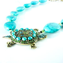 Load image into Gallery viewer, Turtle Rhinestone Necklace