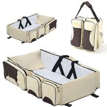 Load image into Gallery viewer, 3 in 1 Diaper Bag &amp;  Foldable Baby Crib