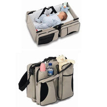 Load image into Gallery viewer, 3 in 1 Diaper Bag &amp;  Foldable Baby Crib